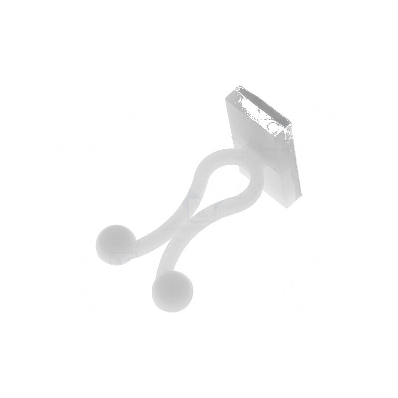 Clipsuri pentru cablu Ø buclă 5,8mm poliamidă naturală UL94V-2 | Electronic-mag.ro | Componente Electronice