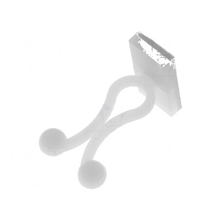 Clipsuri pentru cablu Ø buclă 5,8mm poliamidă naturală UL94V-2 | Electronic-mag.ro | Componente Electronice