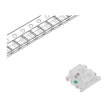 LED SMD 0805 roșie 2,8÷10mcd 2x1,25x0,4mm 130° 20mA 626nm | Electronic-mag.ro | Componente Electronice