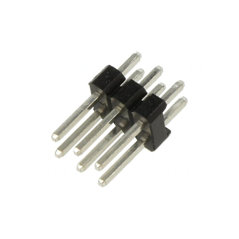 Conector şiruri pini tată 2,54mm 6 PIN THT drept | Electronic-mag.ro | Componente Electronice