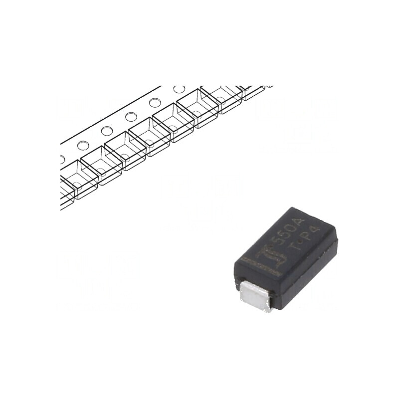Diodă TVS 400W 550V 530mA unidirecţională SMA | Electronic-mag.ro | Componente Electronice