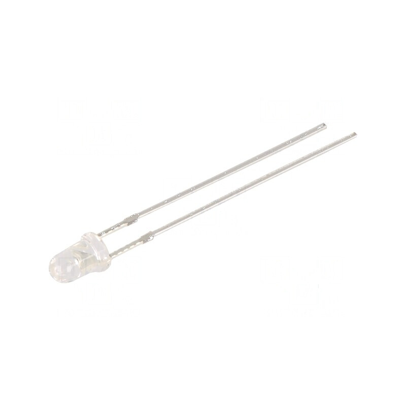 LED 3mm roșie 2180mcd 30° convex | Electronic-mag.ro | Componente Electronice
