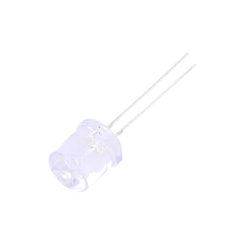 LED 10mm roșie 1120-1560mcd 100° plat | Electronic-mag.ro | Componente Electronice