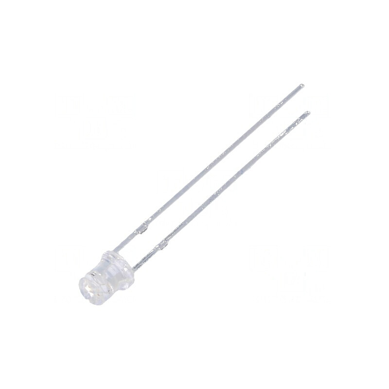 LED 3mm roșie 220-330mcd 140° plat | Electronic-mag.ro | Componente Electronice
