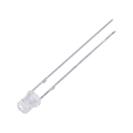 LED 3mm roșie 220-330mcd 140° plat | Electronic-mag.ro | Componente Electronice