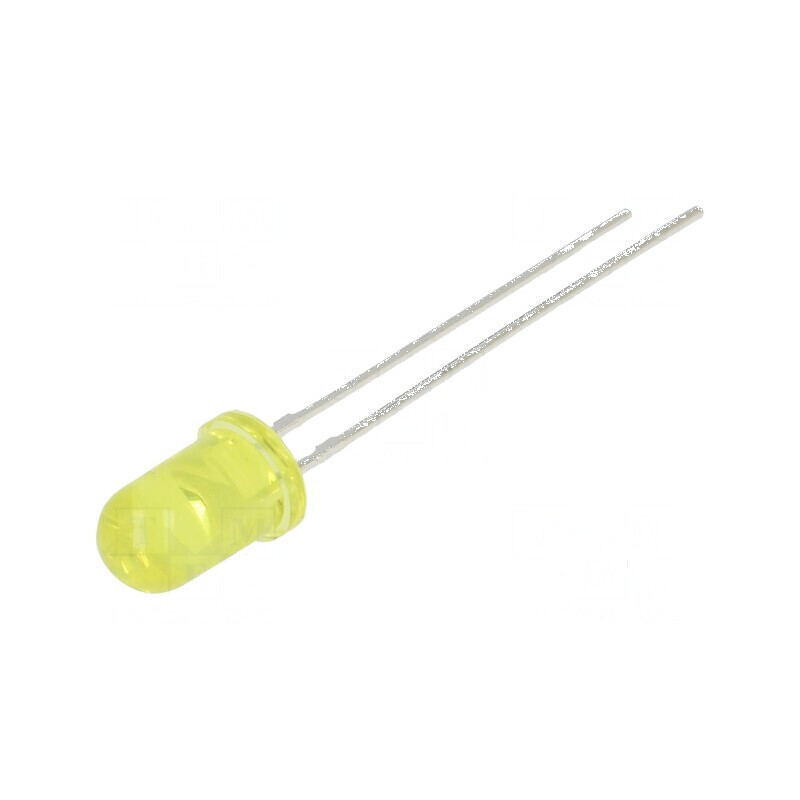 LED 5mm galben 3000mcd 30° convex | Electronic-mag.ro | Componente Electronice