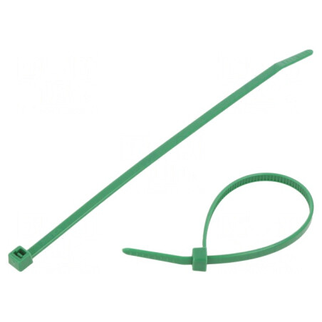 Colier de strângere poliamidă 150mm 3,5mm 135N verde | Electronic-mag.ro | Componente Electronice