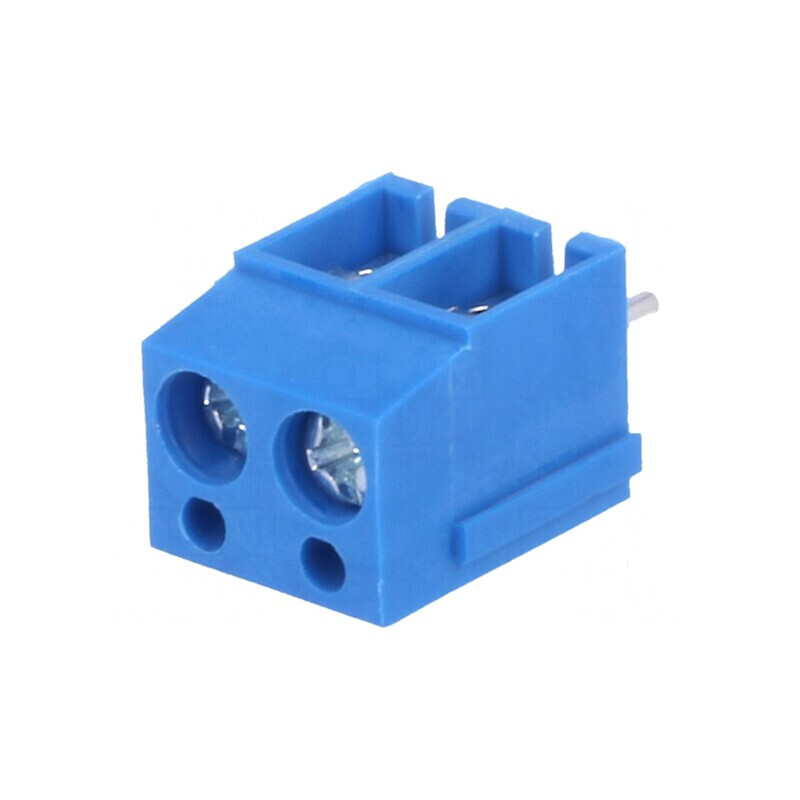 Regletă de conexiuni pentru PCB 90° 5mm, piste 2-2,5mm² | Electronic-mag.ro | Componente Electronice