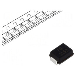Diodă TVS 0,6kW 279-309V 1,5A bidirecțională SMB rolă bandă | Electronic-mag.ro | Componente Electronice