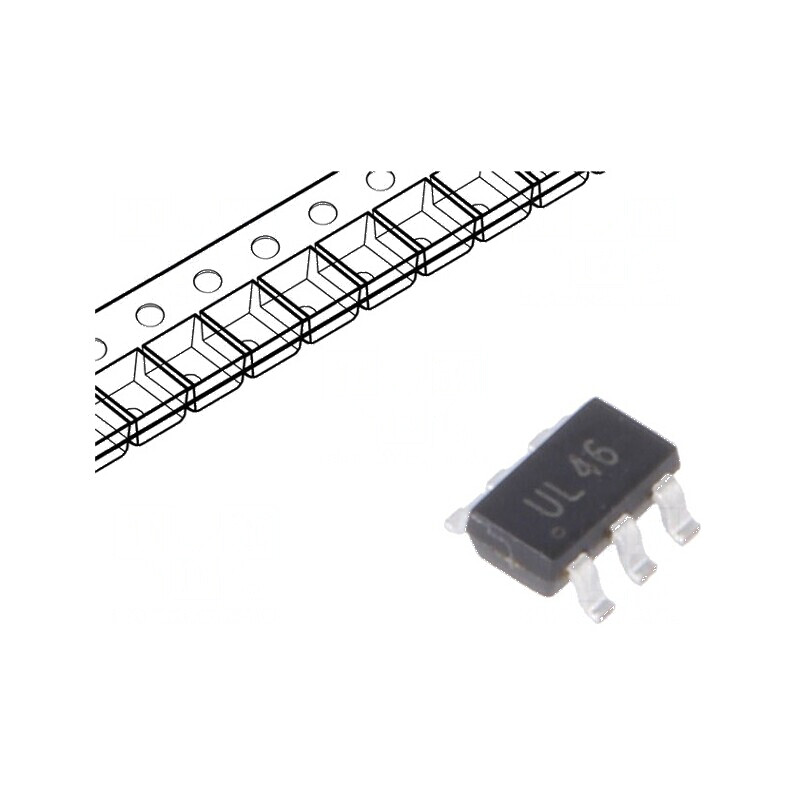 Diodă TVS rețea 6V bidirecțională SOT23-6 ESD | Electronic-mag.ro | Componente Electronice