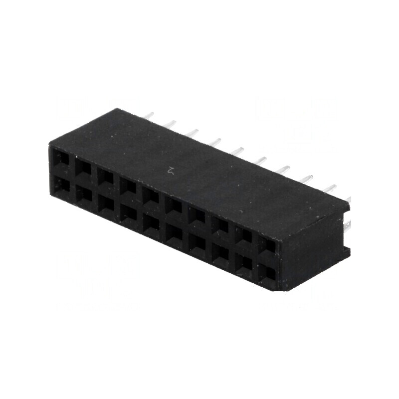 Conector şiruri pini soclu mamă 20 pini 2,54mm THT 2x10 | Electronic-mag.ro | Componente Electronice