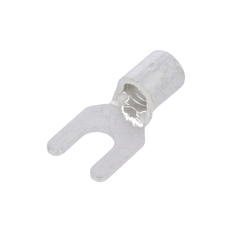 Vârf furcă M4 2,63-6,64mm2 crimpat cablu neizolat 4,3mm | Electronic-mag.ro | Componente Electronice