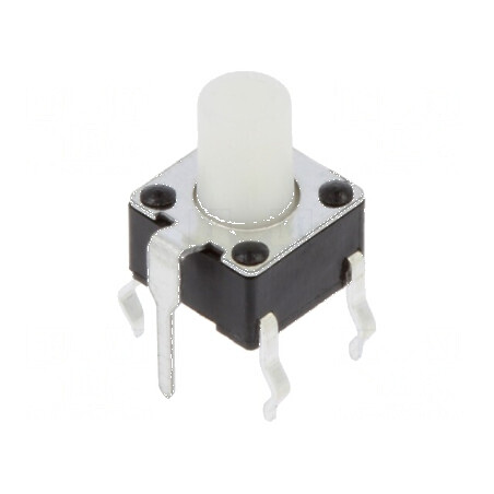 Microîntrerupător TACT SPST-NO 0,05A/24VDC THT fără pozitie 2 | Electronic-mag.ro | Componente Electronice