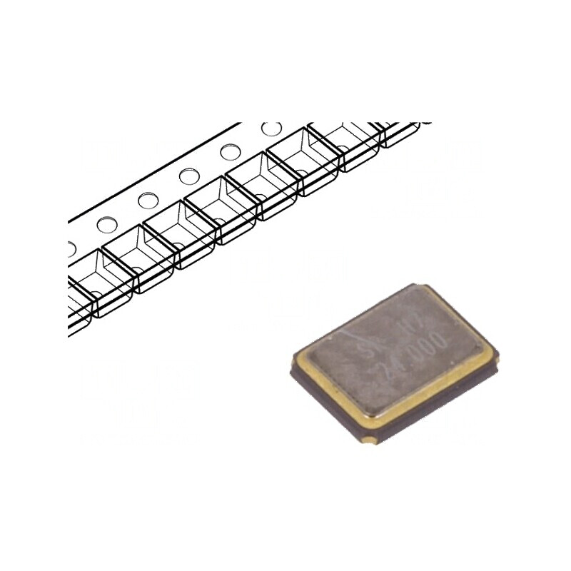 Rezonator cuarț 24MHz ±10ppm 9pF SMD 3,2x2,5x0,7mm | Electronic-mag.ro | Componente Electronice Rezonator cuarț 24MHz ±10ppm 9pF SMD 3,2x2,5x0,7mm | Electronic-mag.ro | Componente Electronice