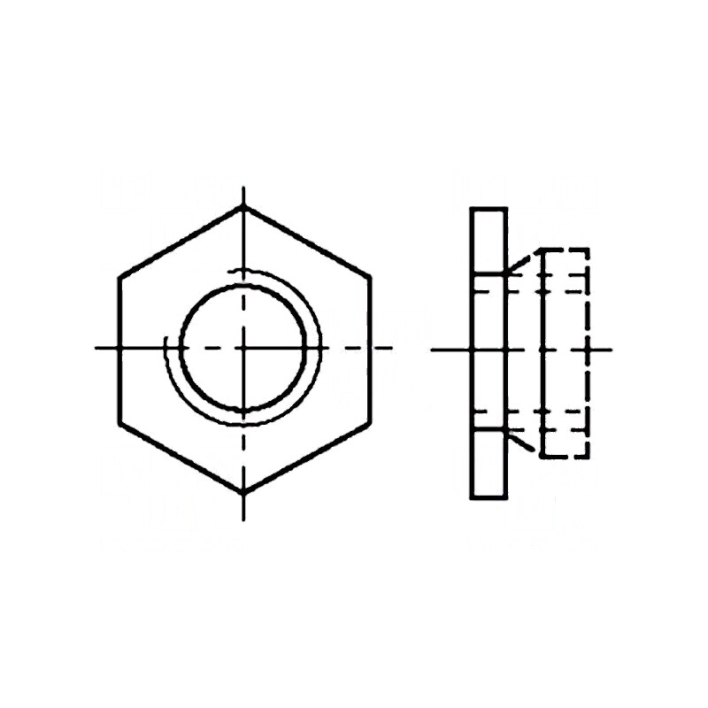 Piuliță hexagonală M4 din oțel inoxidabil A1, 7,9mm | Electronic-mag.ro | Componente Electronice