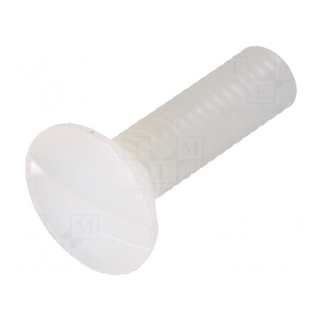 Şurub M4x15 îngropat crestat poliamidă UL94V-2 | Electronic-mag.ro | Componente Electronice