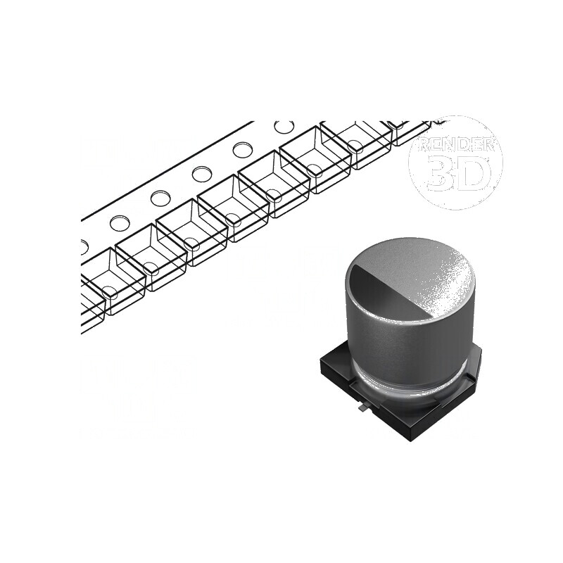 Condensator electrolitic SMD 2,2uF 50V Ø4x5,8mm ±20% 2000h | Electronic-mag.ro | Componente Electronice Condensator electrolitic SMD 2,2uF 50V Ø4x5,8mm ±20% 2000h | Electronic-mag.ro | Componente Electronice