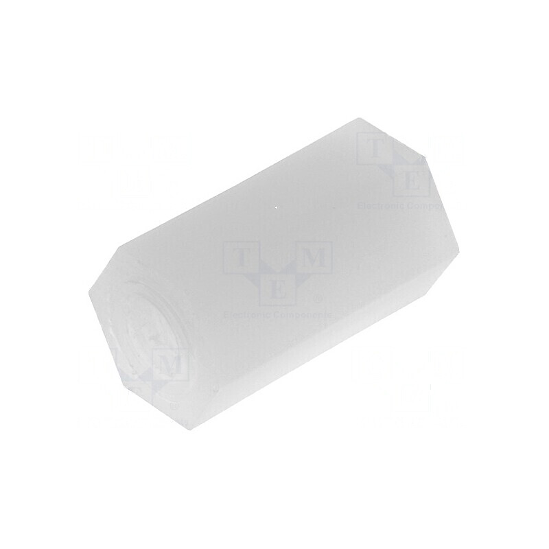 Piuliță distanțieră hexagonală poliamidă M3 10mm | Electronic-mag.ro | Componente Electronice