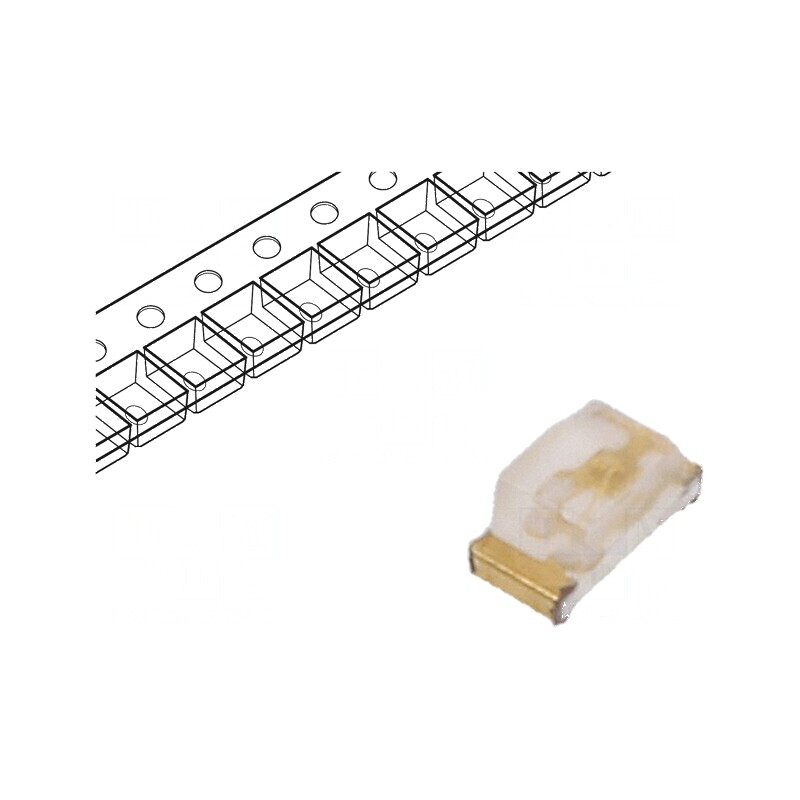 LED SMD 0603 albastru 40-100mcd 1,6x0,8x0,75mm 130° 20mA | Electronic-mag.ro | Componente Electronice