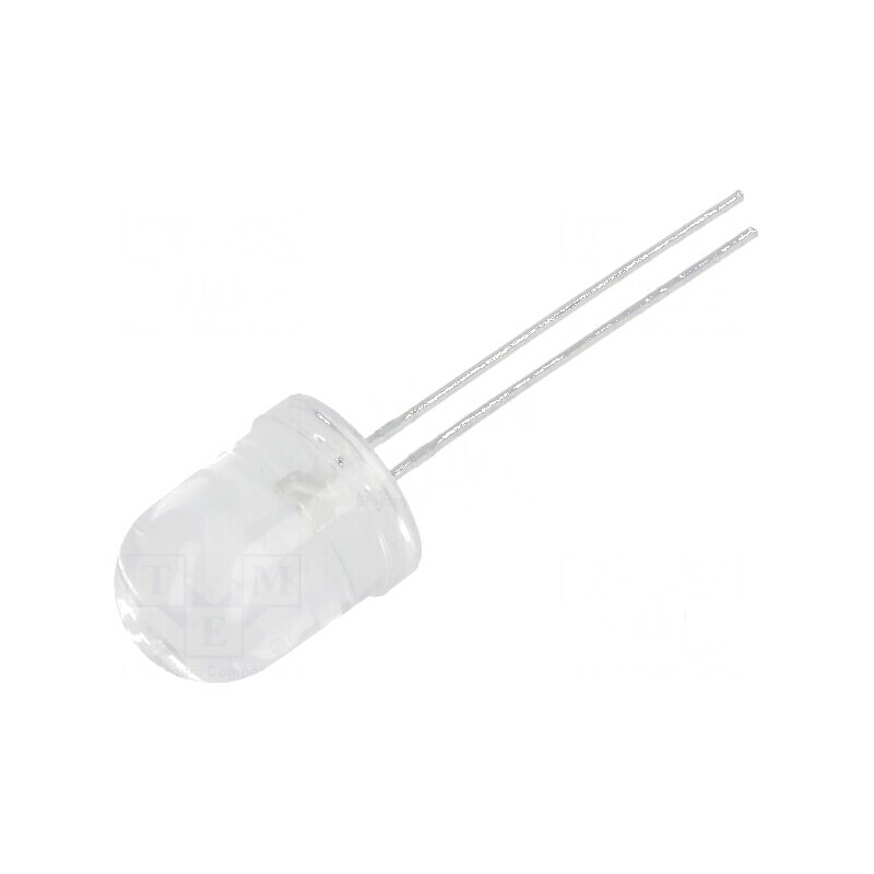 LED alb cald 10mm convex 8500÷11000mcd 30° | Electronic-mag.ro | Componente Electronice