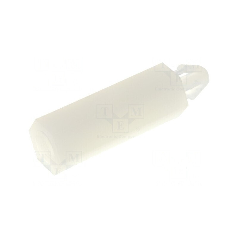 Distanțier PCB poliamidă 16mm naturală cu cheie 5,5mm | Electronic-mag.ro | Componente Electronice