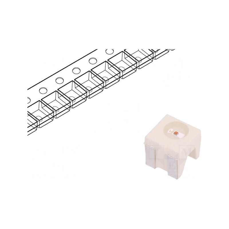 LED SMD 4040 galben 3,03-4,8lm 900-1800mcd 4,2x4,2x2,85mm | Electronic-mag.ro | Componente Electronice
