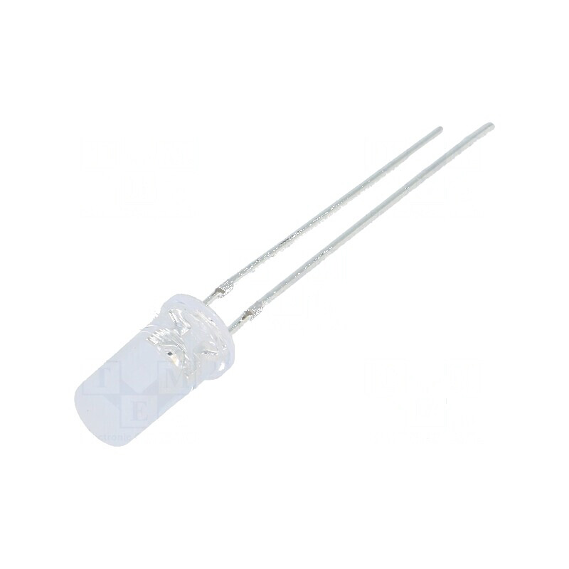 LED 5mm Albastru 500-750mcd 120° Plat | Electronic-mag.ro | Componente Electronice