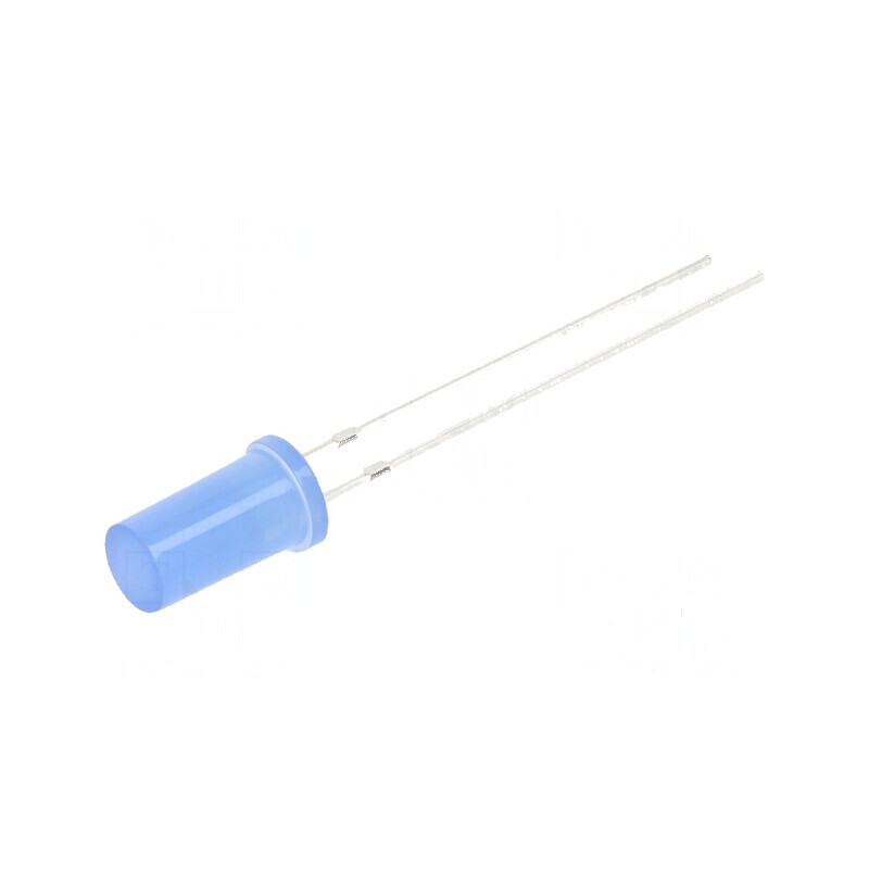 LED 5mm albastru 150-220mcd 180° plat | Electronic-mag.ro | Componente Electronice