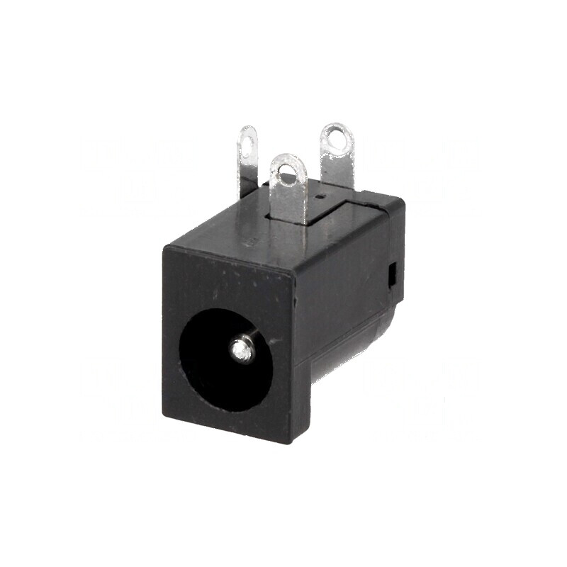 Conector alimentare DC 5,5/2,1mm soclu tată THT | Electronic-mag.ro | Componente Electronice