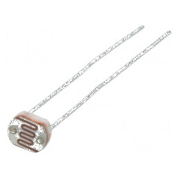 Fotorezistor 100mW 45-140kΩ 540nm THT 150VDC Ø5mm | Electronic-mag.ro | Componente Electronice