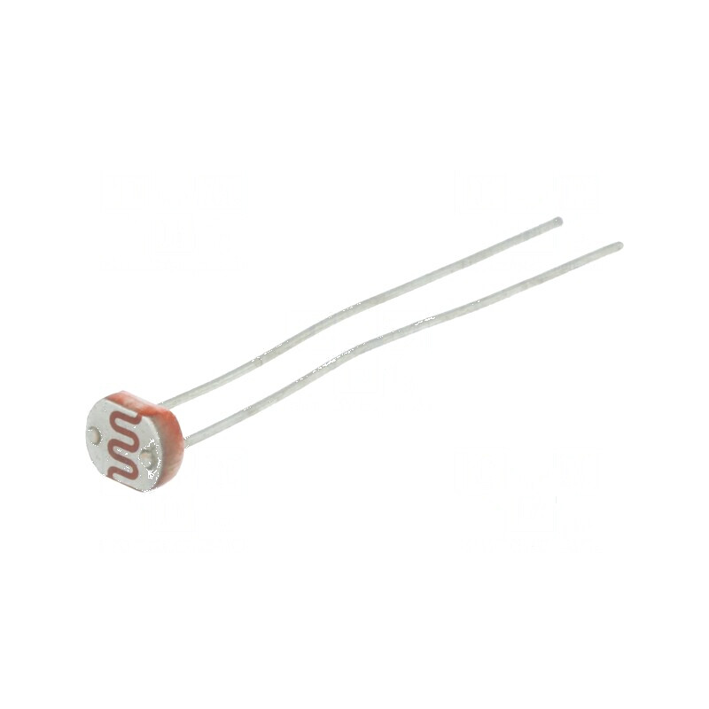 Fotorezistor 100mW 8-20kΩ 560nm THT 150VDC Ø5mm | Electronic-mag.ro | Componente Electronice Fotorezistor 100mW 8-20kΩ 560nm THT 150VDC Ø5mm | Electronic-mag.ro | Componente Electronice