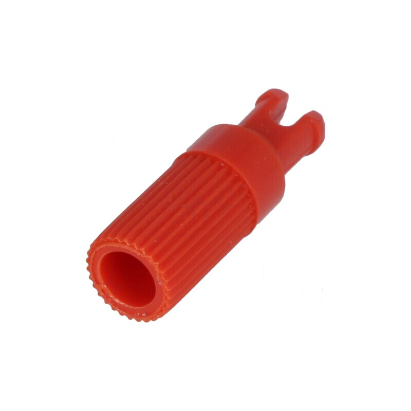 Buton rotativ roșu Ø6x12mm B: 9mm | Electronic-mag.ro | Componente Electronice
