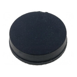 Picioruş autoadeziv negru din gumă 14mm x 5mm x 3,6mm | Electronic-mag.ro | Componente Electronice