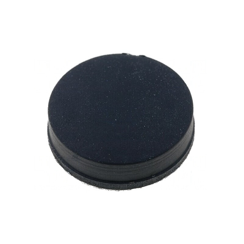 Picioruş autoadeziv negru din gumă 14mm x 5mm x 3,6mm | Electronic-mag.ro | Componente Electronice
