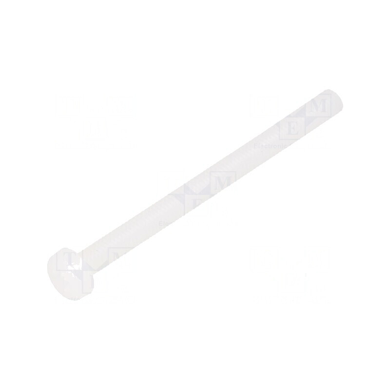 Şurub M3x40 Cap Rotund Pozidriv 0,8mm Poliamidă | Electronic-mag.ro | Componente Electronice