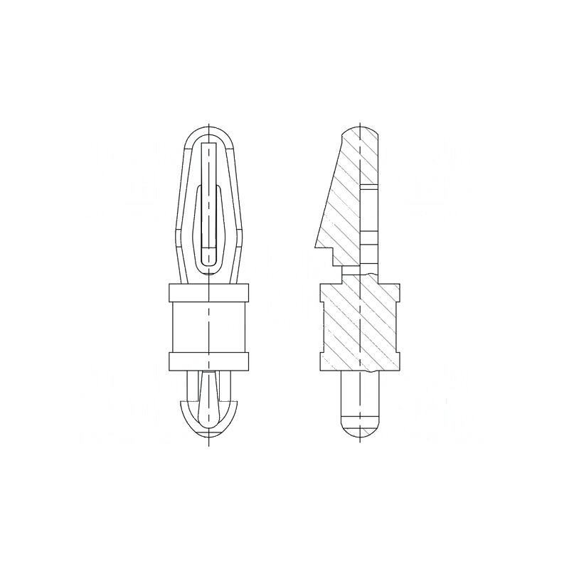 Distanţier PCB poliamidă 66 3,2mm clichet | Electronic-mag.ro | Componente Electronice