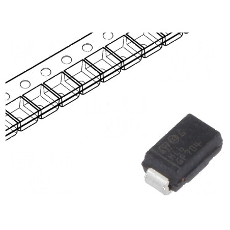 Diodă redresoare SMD 600V 1A 80ns 1,05V | Electronic-mag.ro | Componente Electronice