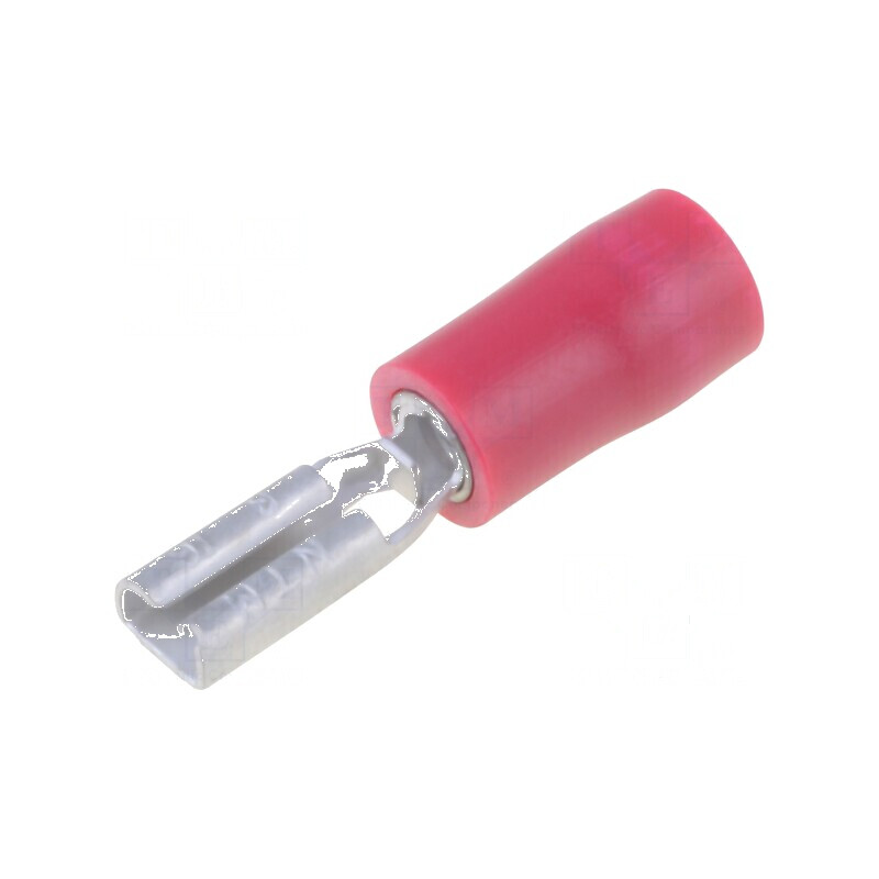 Terminal plat 2,8mm 0,8mm mamă pentru cablu 0,75-1,25mm2 crimpat | Electronic-mag.ro | Componente Electronice