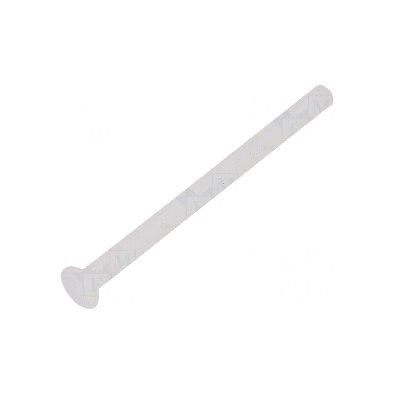Şurub M3x42 îngropat crestat 1mm poliamidă naturală | Electronic-mag.ro | Componente Electronice