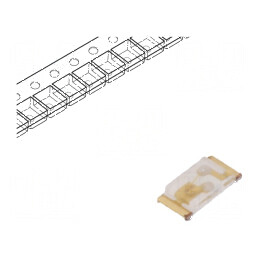 LED SMD 0603 Albastru 40-100mcd 1,6x0,8x0,25mm 120° 20mA | Electronic-mag.ro | Componente Electronice