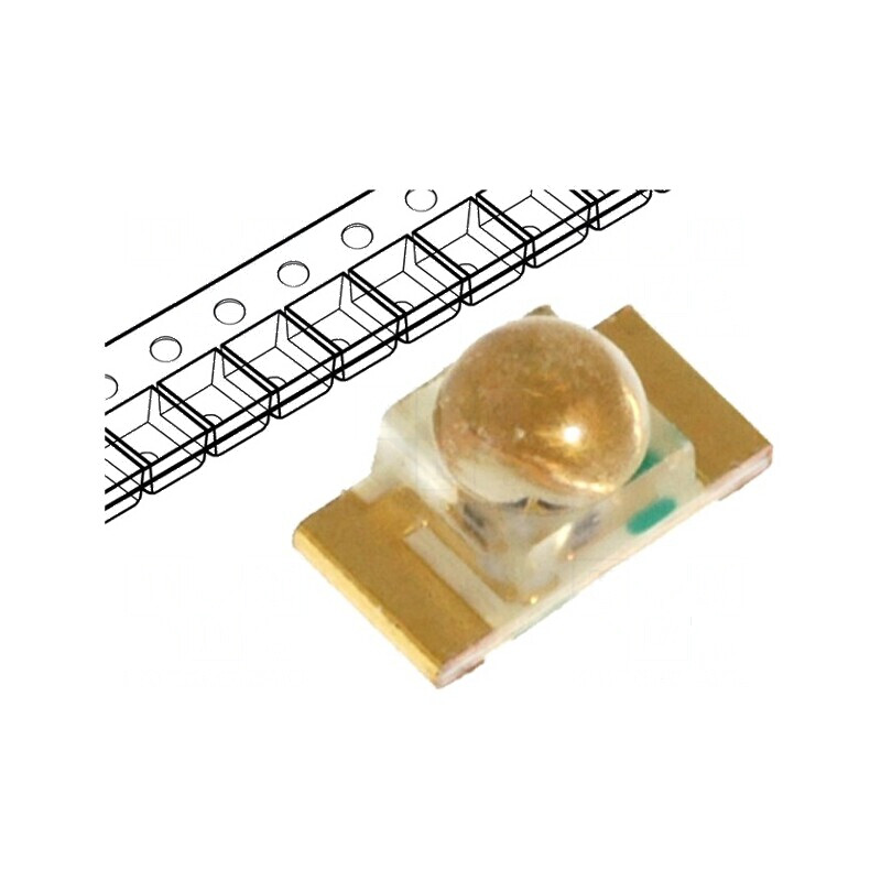 LED SMD 1206 portocalie 700-1600mcd 3,2x1,6x1,8mm 35° 20mA | Electronic-mag.ro | Componente Electronice