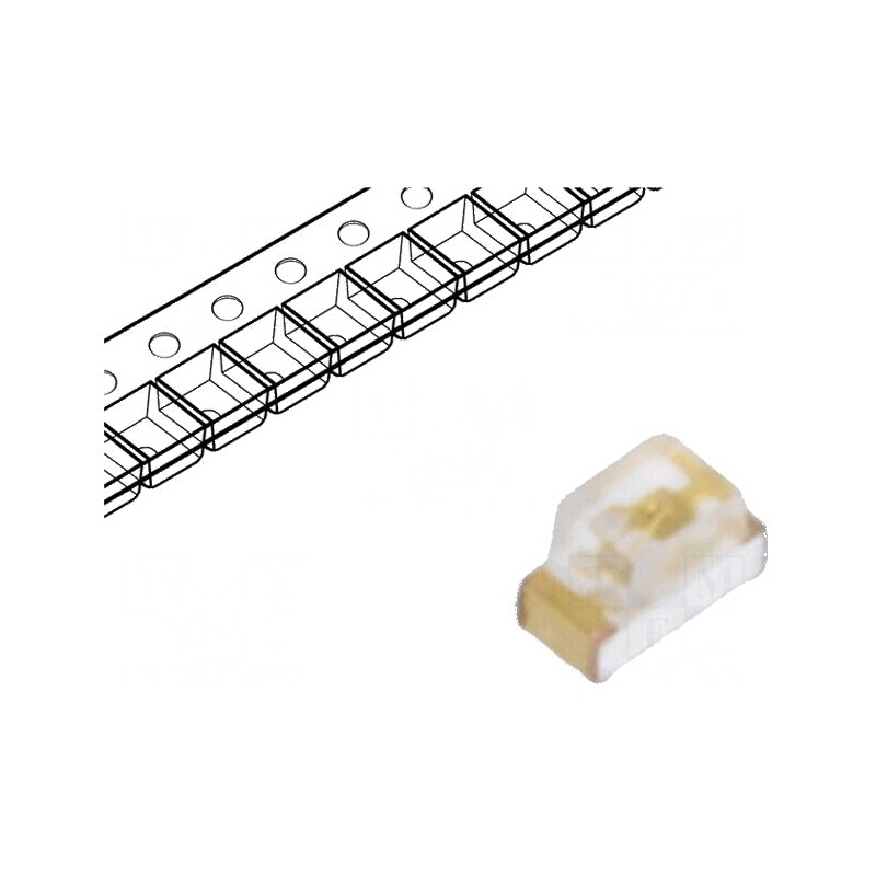 LED SMD 0603 Albastru 40-100mcd 1,6x0,8x1,1mm 130° 20mA | Electronic-mag.ro | Componente Electronice