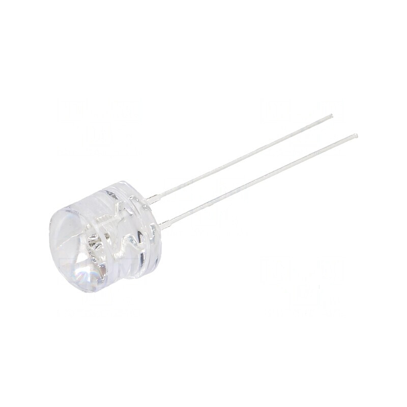 LED 8mm albastru 1000-1500mcd 100° convex | Electronic-mag.ro | Componente Electronice