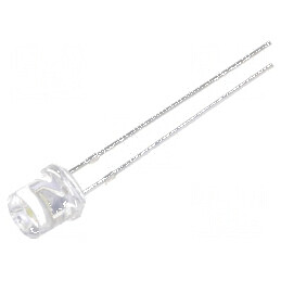 LED 5mm Alb Rece 500-1120mcd 140° Plat | Electronic-mag.ro | Componente Electronice