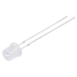 LED 5mm roșie 68-100mcd 140° plat | Electronic-mag.ro | Componente Electronice