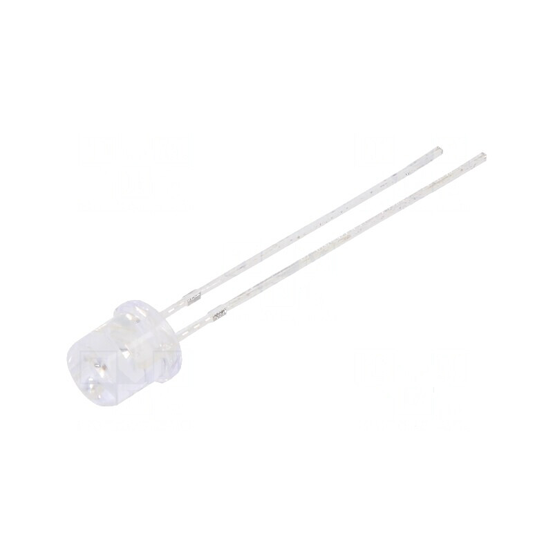 LED 5mm roșie 68-100mcd 140° plat | Electronic-mag.ro | Componente Electronice