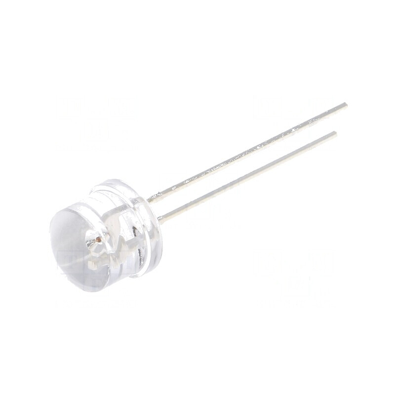 LED 8mm galben 1560-2180mcd 100° convex | Electronic-mag.ro | Componente Electronice