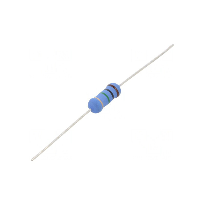 Rezistor metal oxid 1MΩ 2W ±5% Ø5x12mm -55÷155°C | Electronic-mag.ro | Componente Electronice