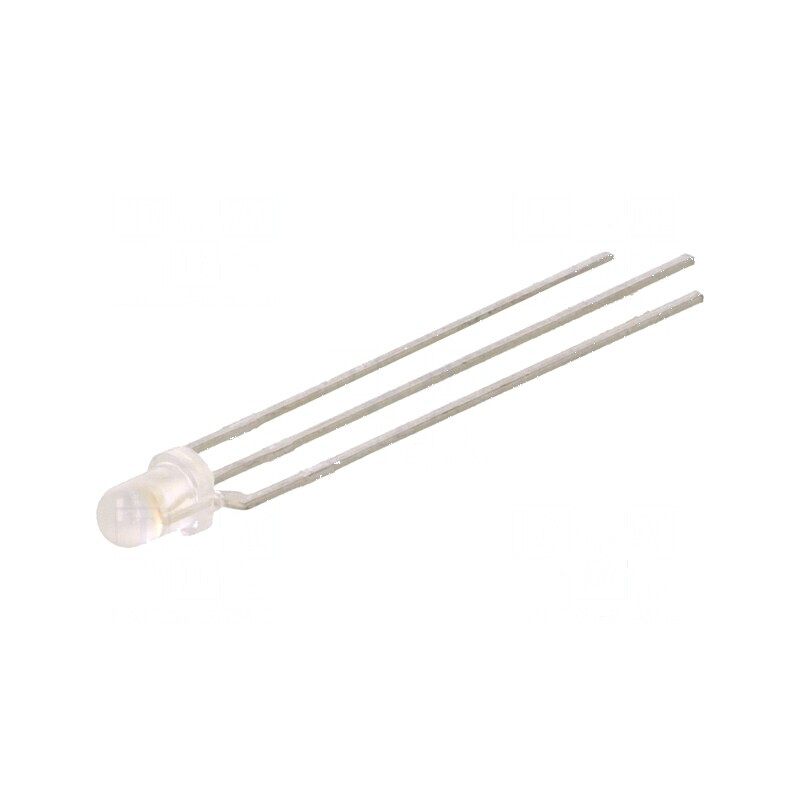 LED 3mm roșu/albastru 45° convex cu număr termic 3 | Electronic-mag.ro | Componente Electronice