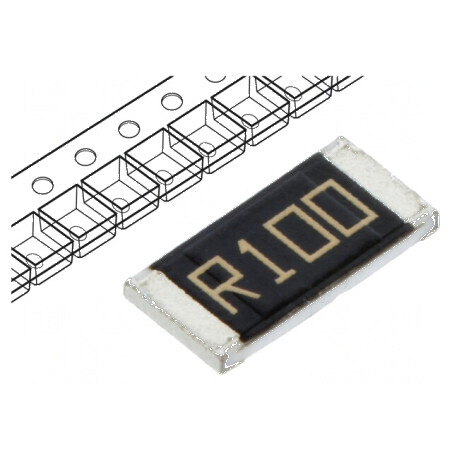 Rezistor metal film SMD 2512 100mΩ 2W ±1% -55÷155°C | Electronic-mag.ro | Componente Electronice